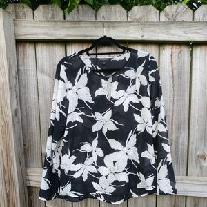 NWOT Banana Republic Floral Blouse